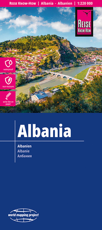 Reise Know-How Landkarte Albanien / Albania (1:220.000)