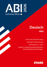 STARK Deutsch - Abi - Auf einen Blick! 2026 NRW