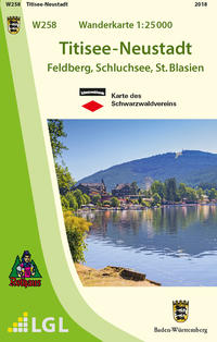 W258 Wanderkarte 1:25 000 Titisee-Neustadt