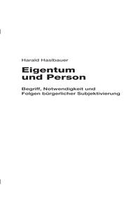 Eigentum und Person