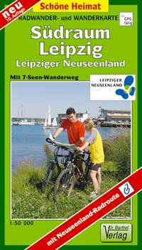 Radwander- und Wanderkarte Südraum Leipzig, Leipziger Neuseenland