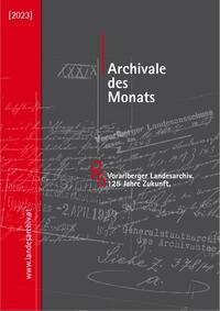 Archivale des Monats (2023)