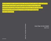 Immer Ärger mit dem Subjekt