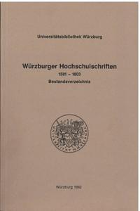 Würzburger Hochschulschriften