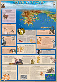 Griechische Sagen (Bildungsposter 70x100cm)