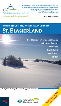 Wintersport und Winterwanderkarte St. BlasierLand