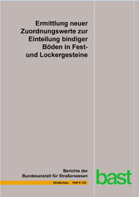 Ermittlung neuer Zuordnungswerte zur Einteilung bindiger Böden in Fest- und Lockergesteine