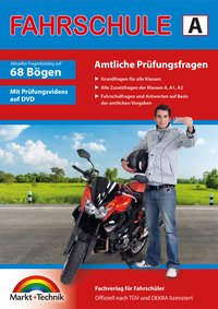 Führerschein Fragebogen Klasse A, A1, A2 - Motorrad Theorieprüfung original amtlicher Fragenkatalog auf 71 Bögen