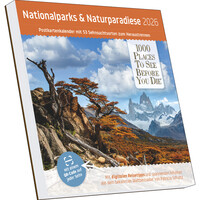 1000 Places to See Before You Die – Nationalparks & Naturparadiese Postkartenkalender 2026 | Tischkalender zum Aufstellen 17,5 × 17,5 cm | 53 Wochenmotive & Postkartenfunktion