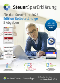 SteuerSparErklärung für Selbstständige (Steuerjahr 2025)