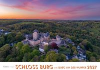Schloss Burg und Burg an der Wupper 2027 Bildkalender A4 quer, spiralgebunden