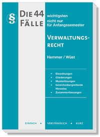 Die 44 wichtigsten Fälle Verwaltungsrecht