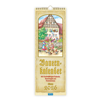 Trötsch Maxi-Streifenkalender Bauernkalender 2026 mit Hundertjährigem Kalender, Bauernregeln und Ferienterminen