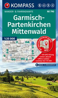 KOMPASS Wanderkarte 790 Garmisch-Partenkirchen, Mittenwald 1:35.000