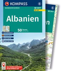 KOMPASS Wanderführer Albanien, 50 Touren mit Extra-Tourenkarte