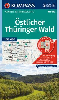 KOMPASS Wanderkarte 813 Östlicher Thüringer Wald 1:50.000