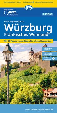 BVA ADFC Regionalkarte Würzburg Fränkisches Weinland 1:75.000