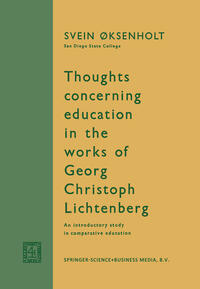 Thoughts Concerning Education in the Works of Georg Christoph Lichtenberg